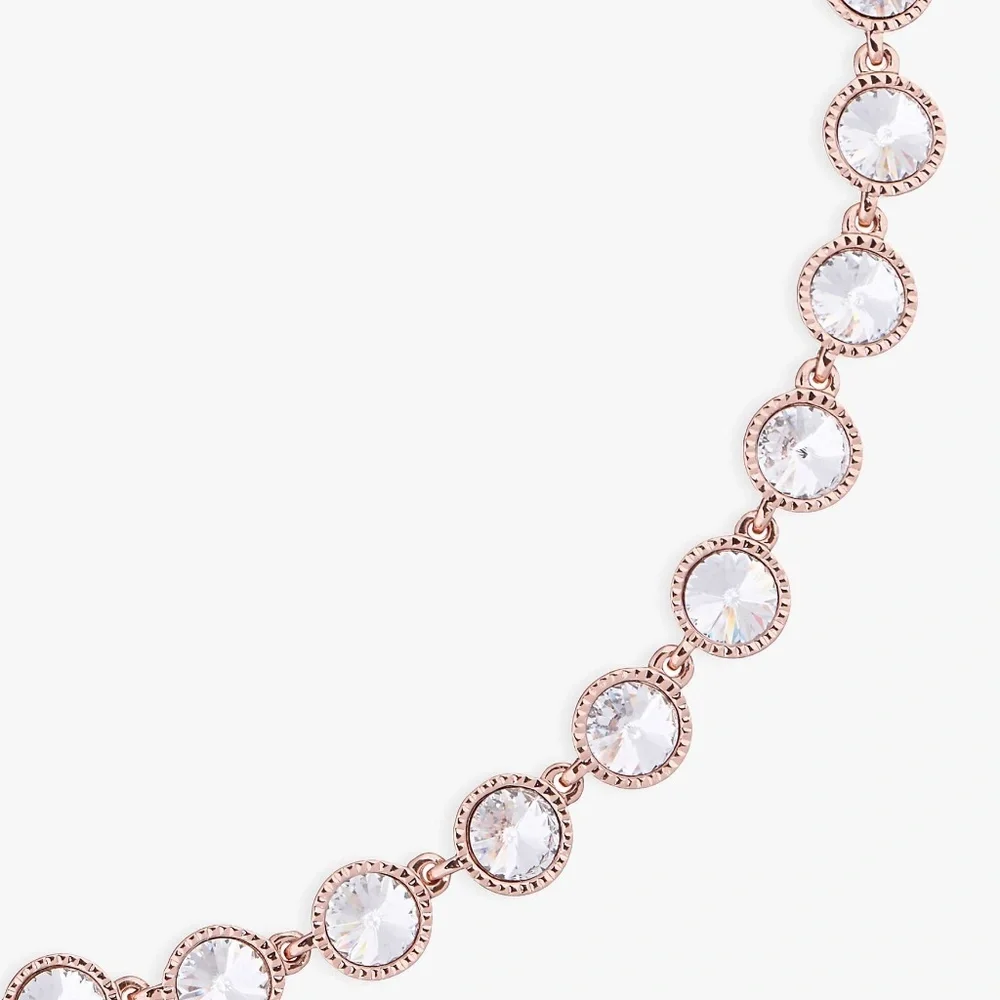 Ted Baker Rose Gold Rivoli Crystal Necklace